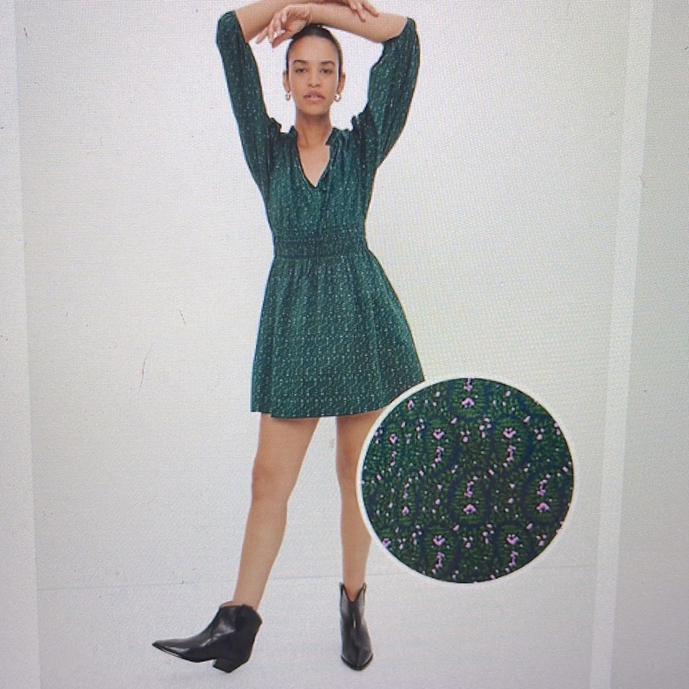 NWT GAP Smocked Waist Puff Mini Dress